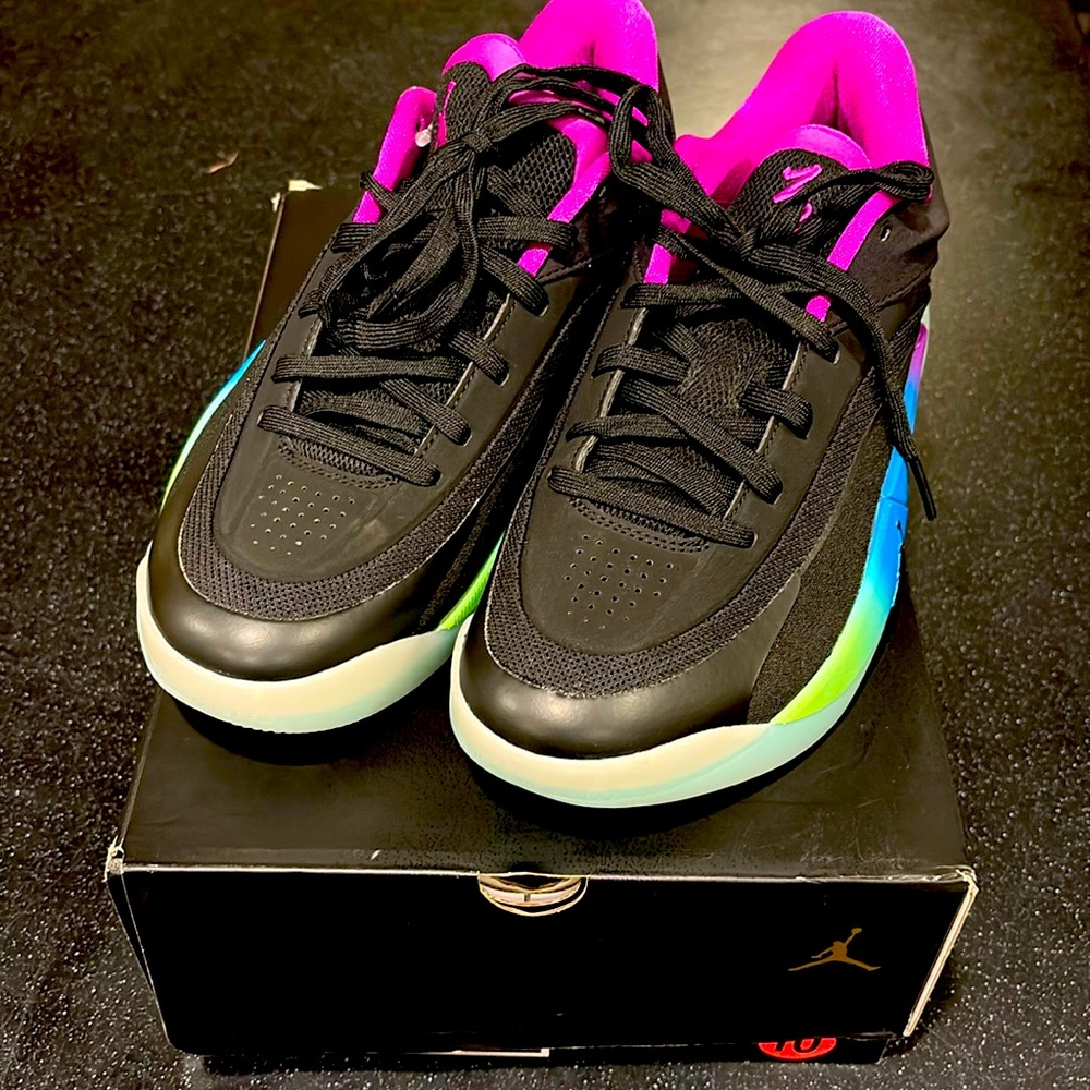 Jordan Zion 4 Noah Men’s 10 Black/Blue/ Volt-Vivid Purple